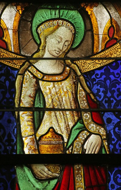Window depicting St Mary Magdalene (detail) by Rouen School